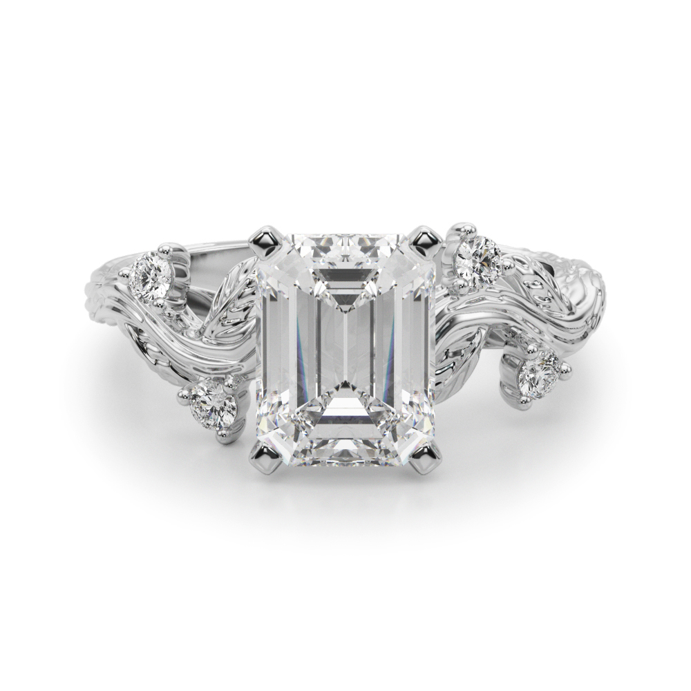 Lijitha Natural 4 Prong Set Diamond Ring