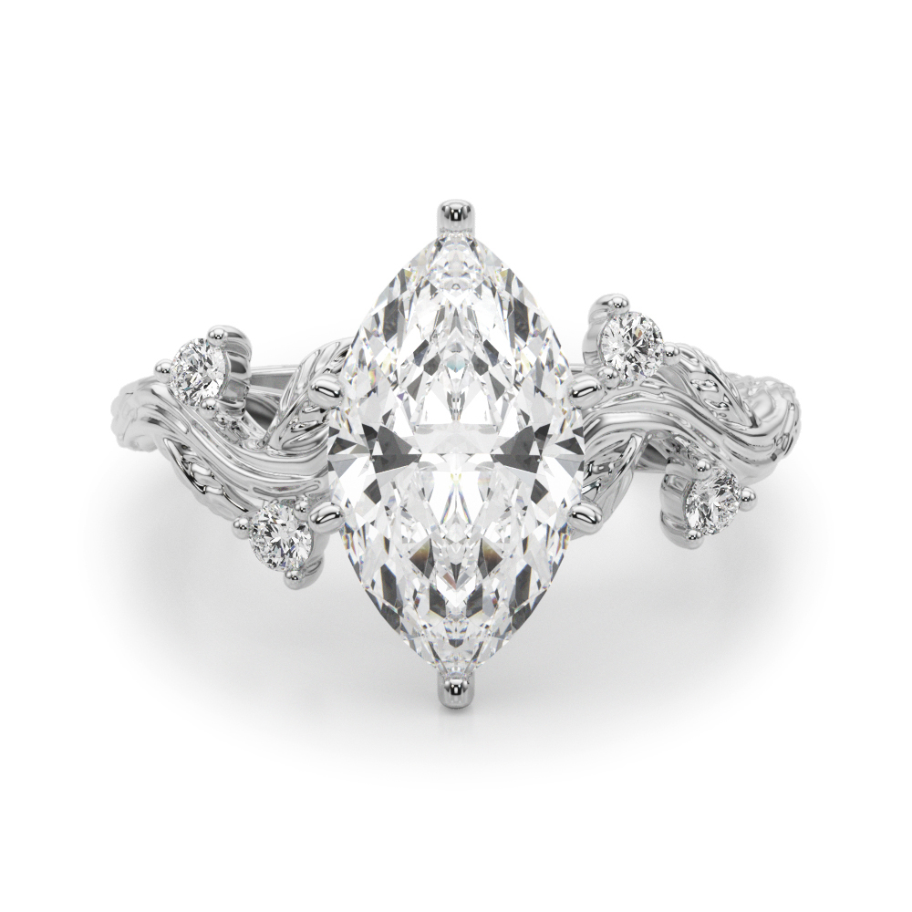 Lijitha Natural 6 Prong Set Diamond Ring