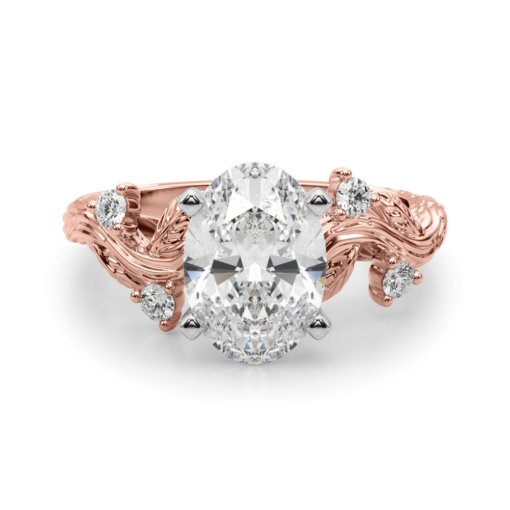 Lijitha Natural 4 Prong Set Diamond Ring