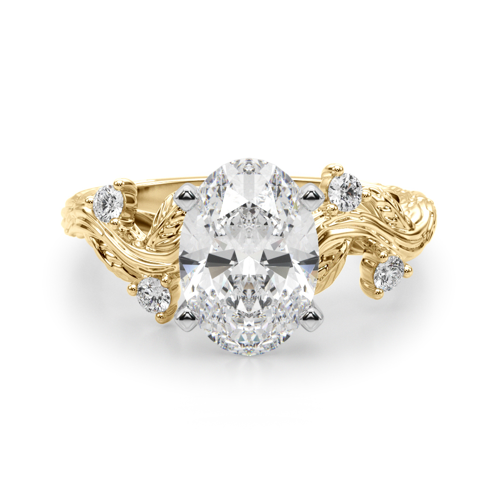 Lijitha Natural 4 Prong Set Diamond Ring