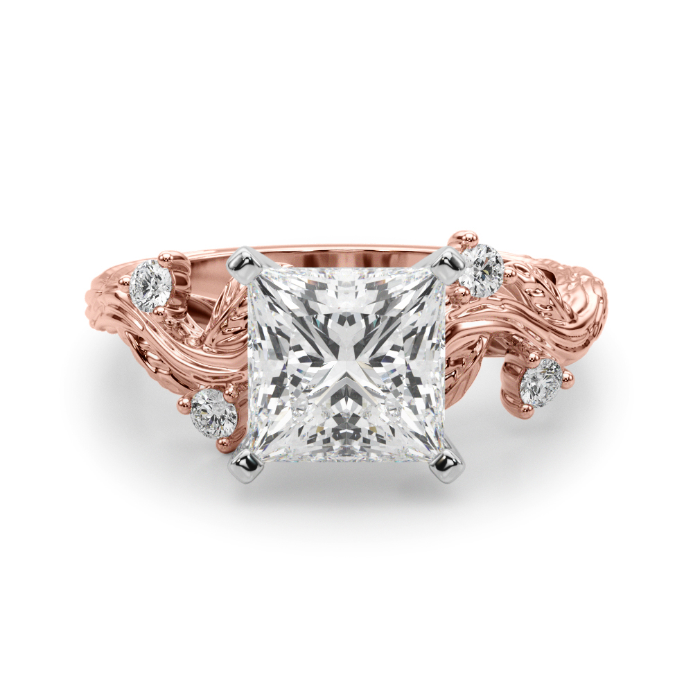 Lijitha Natural 4 Prong Set Diamond Ring