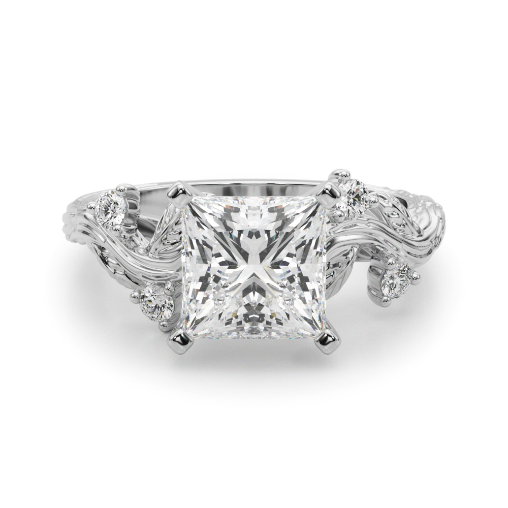 Lijitha Natural 4 Prong Set Diamond Ring