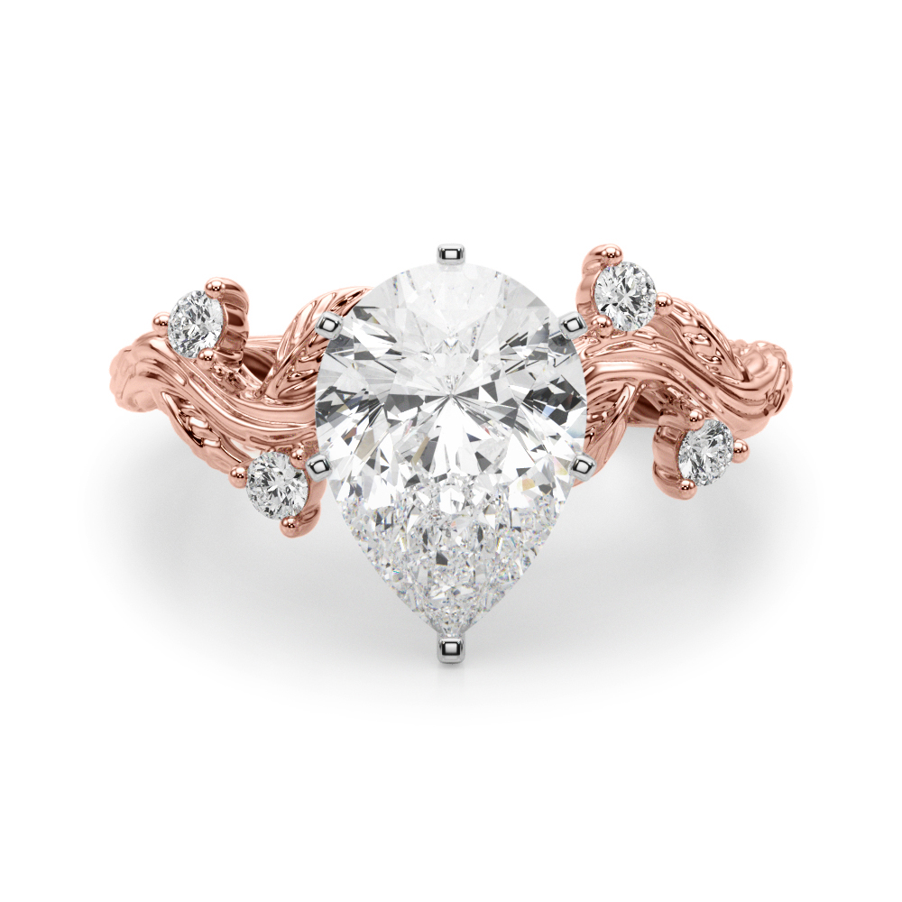 Lijitha Natural 6 Prong Set Diamond Ring