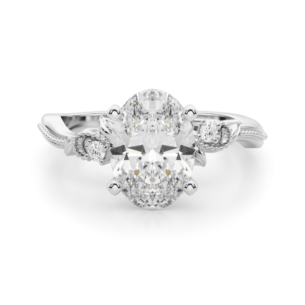 Lorettha Natural 4 Prong Set Diamond Ring