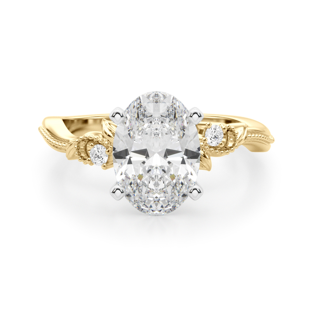 Lorettha Natural 4 Prong Set Diamond Ring