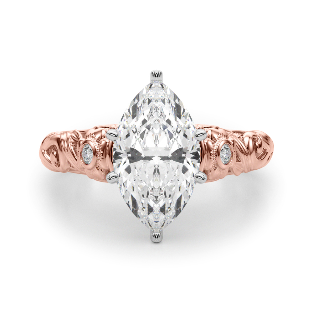 Dafna Natural 6 Prong Set Diamond Ring