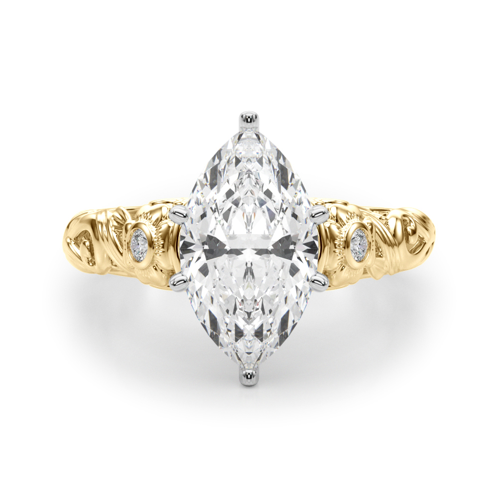 Dafna Natural 6 Prong Set Diamond Ring