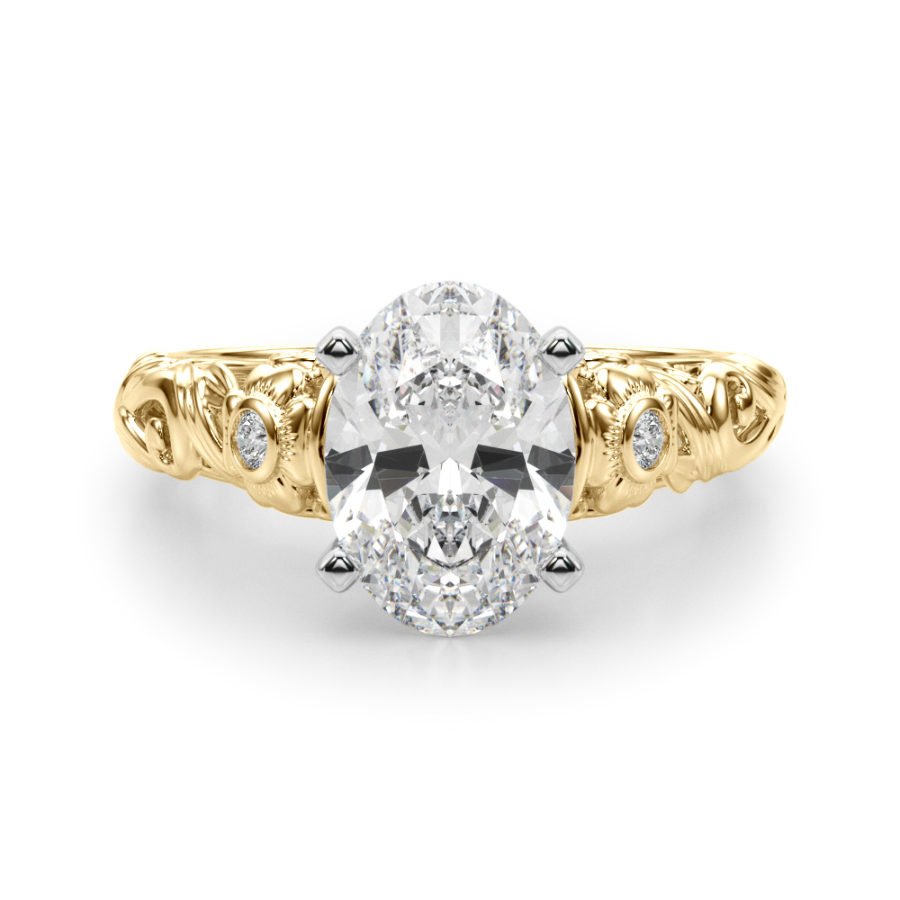 Dafna Natural 4 Prong Set Diamond Ring