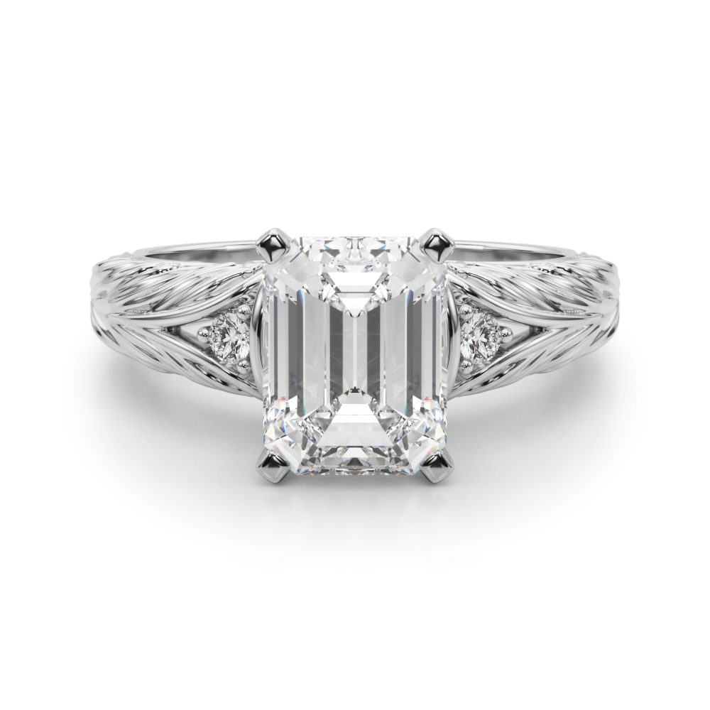 Dhrastlin Natural 4 Prong Set Diamond Ring