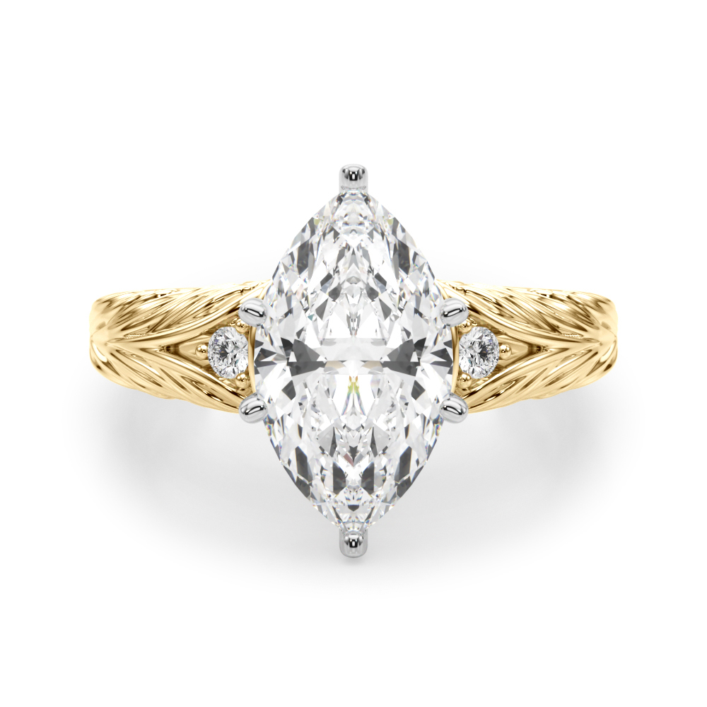 Dhrastlin Natural 6 Prong Set Diamond Ring
