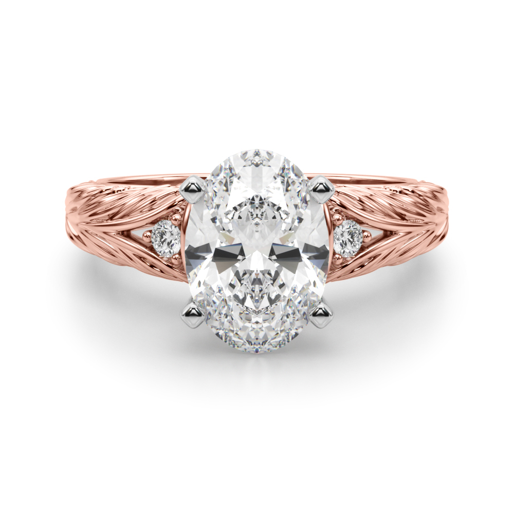 Dhrastlin Lab-Created 4 Prong Set Diamond Ring