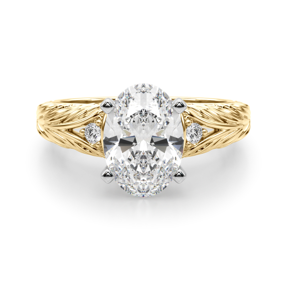 Dhrastlin Lab-Created 4 Prong Set Diamond Ring