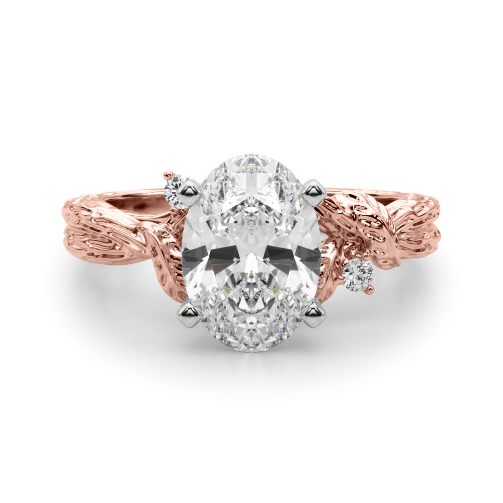 Niroslin Lab-Created 4 Prong Set Diamond Ring