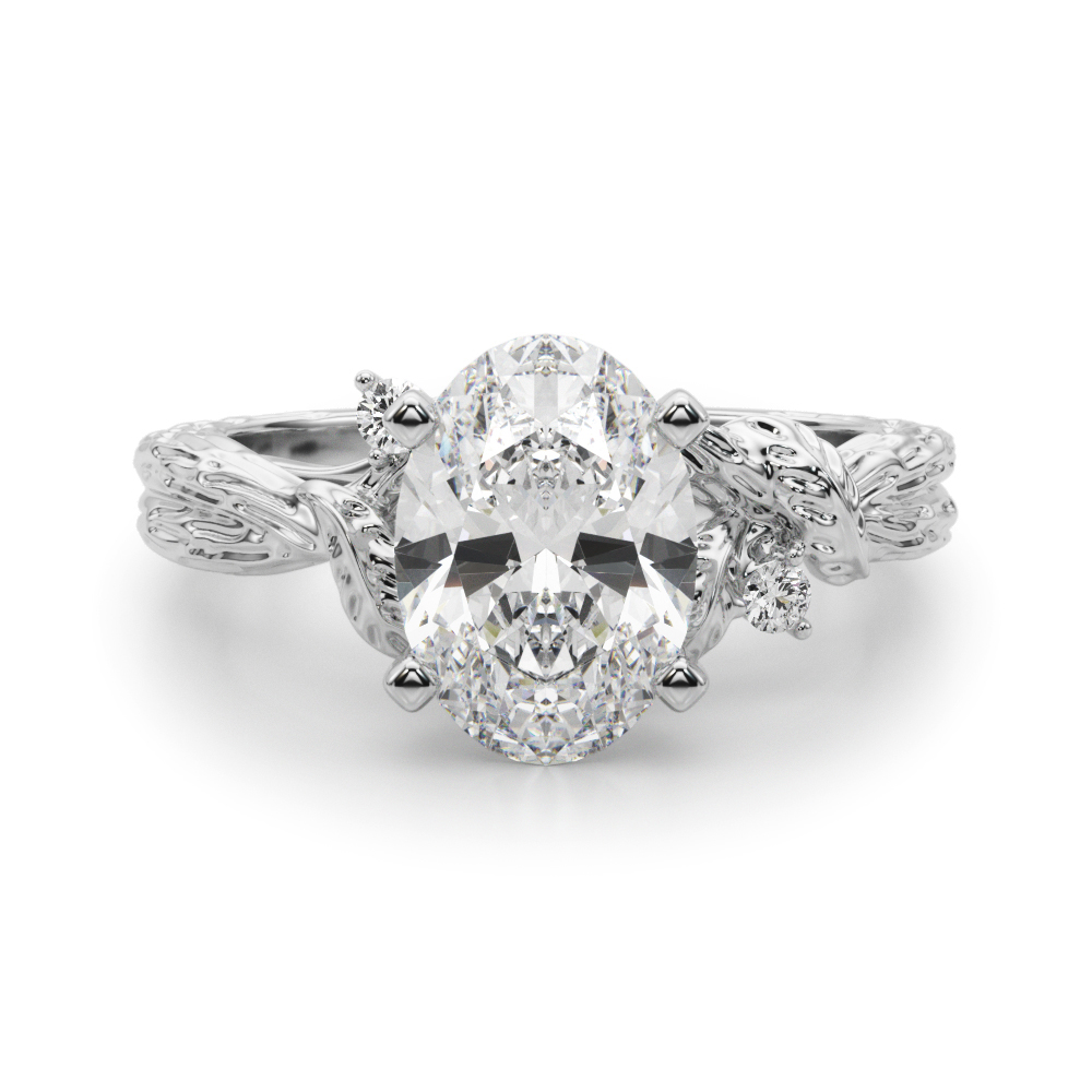 Niroslin Lab-Created 4 Prong Set Diamond Ring