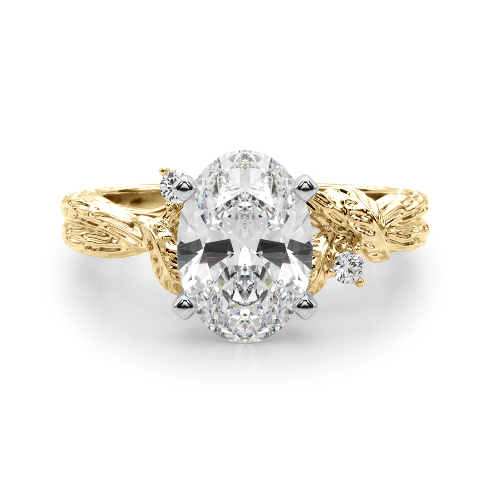 Niroslin Lab-Created 4 Prong Set Diamond Ring