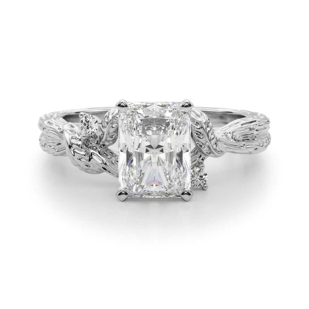 Niroslin Lab-Created 4 Prong Set Diamond Ring