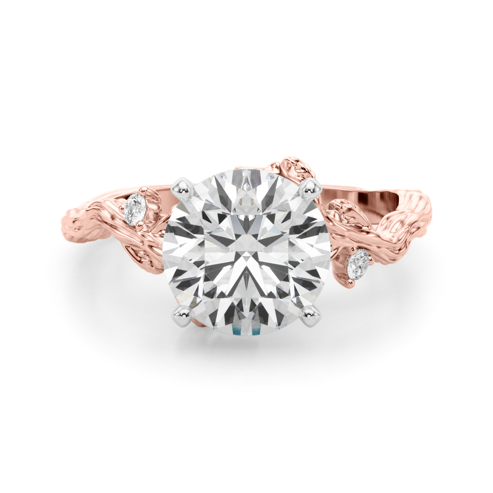 Nirosetta Lab-Created 4 Prong Set Diamond Ring