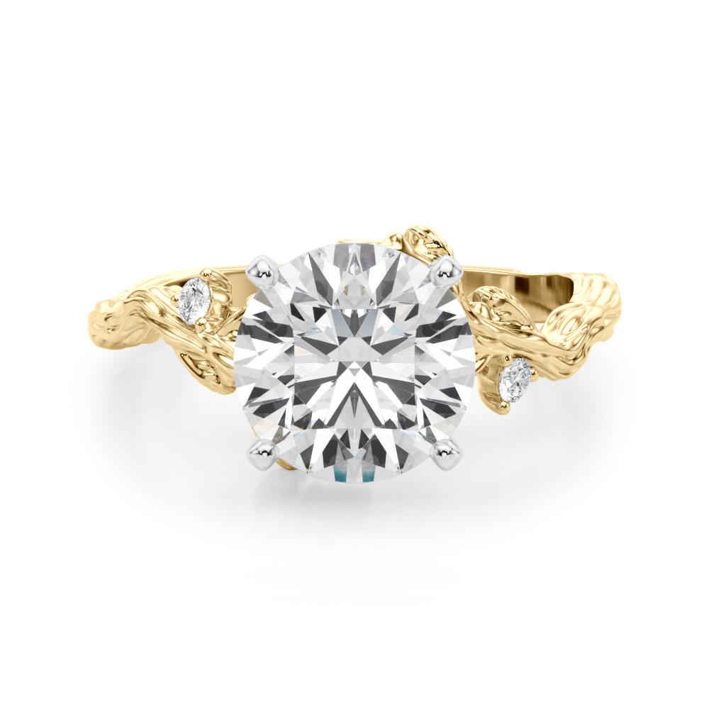 Nirosetta Lab-Created 4 Prong Set Diamond Ring