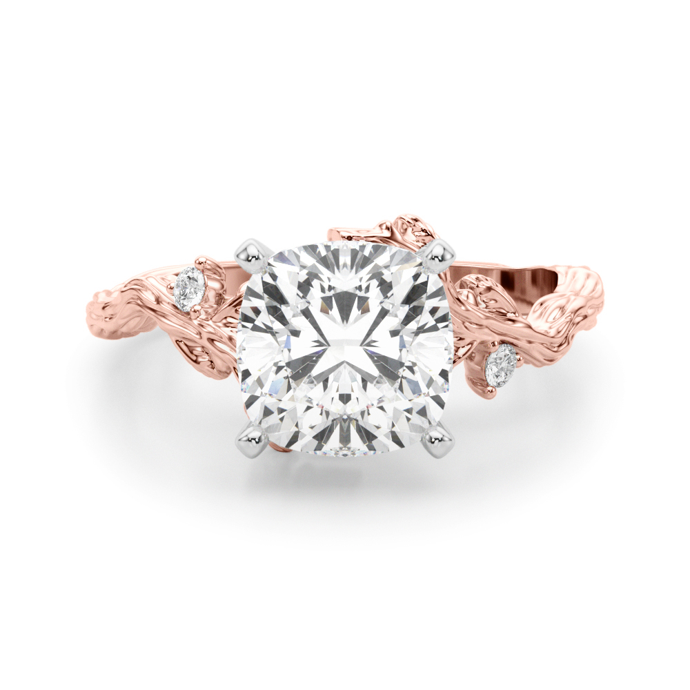 Nirosetta Lab-Created 4 Prong Set Diamond Ring