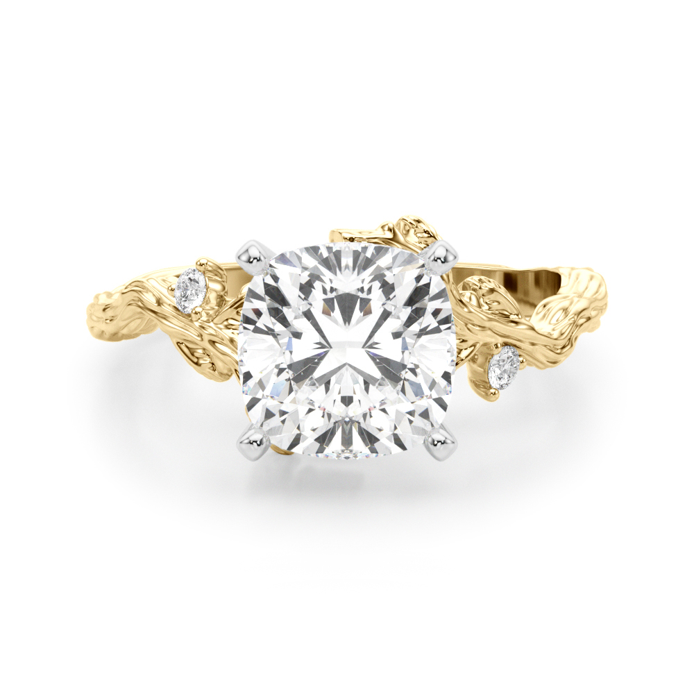 Nirosetta Lab-Created 4 Prong Set Diamond Ring
