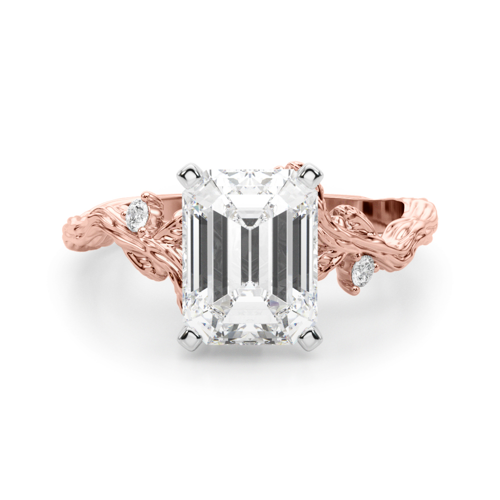 Nirosetta Lab-Created 4 Prong Set Diamond Ring