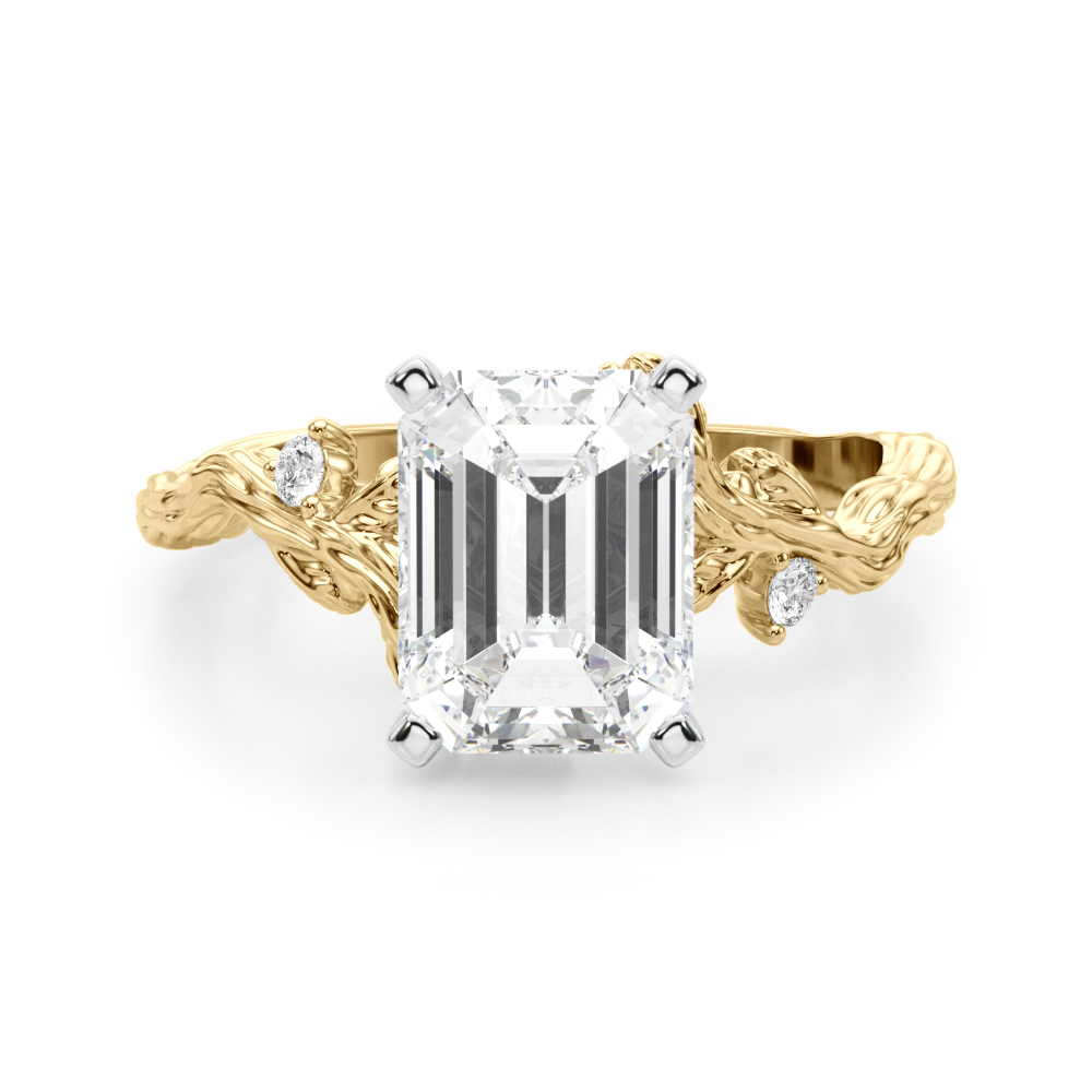 Nirosetta Lab-Created 4 Prong Set Diamond Ring