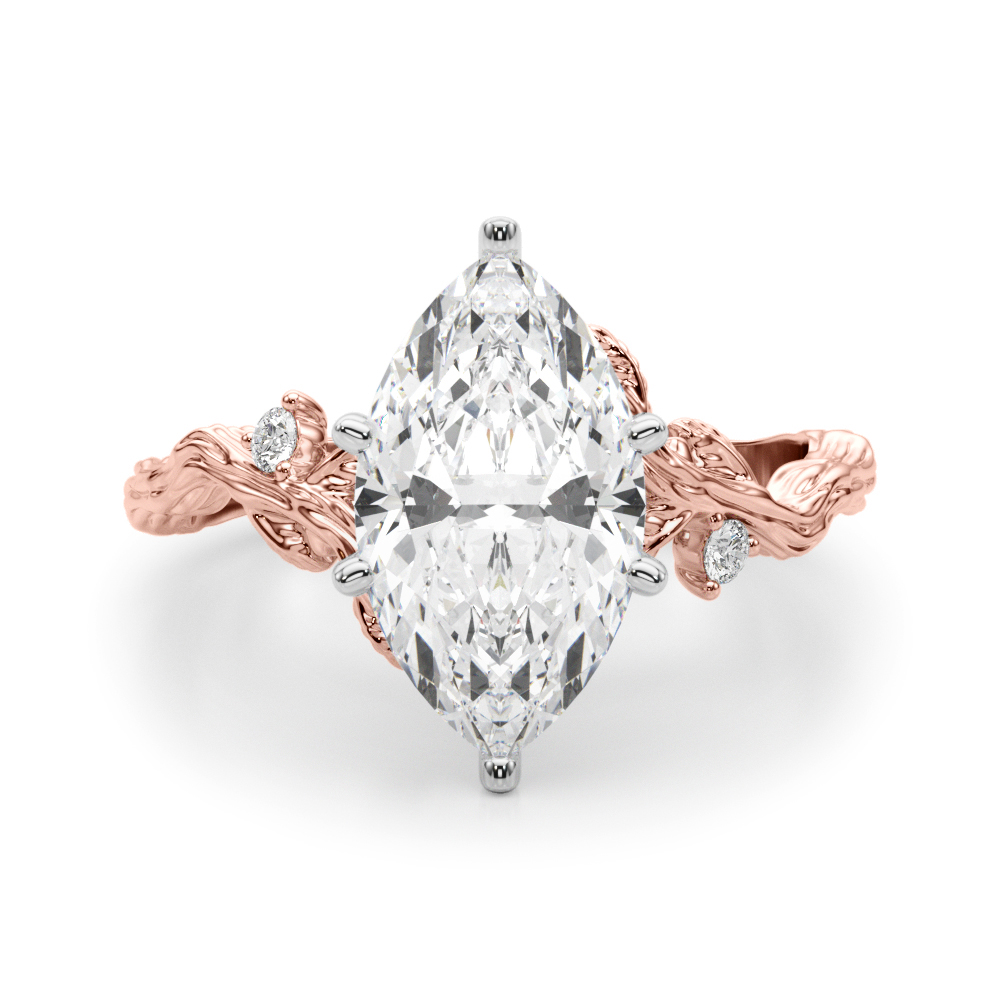 Nirosetta Lab-Created 6 Prong Set Diamond Ring