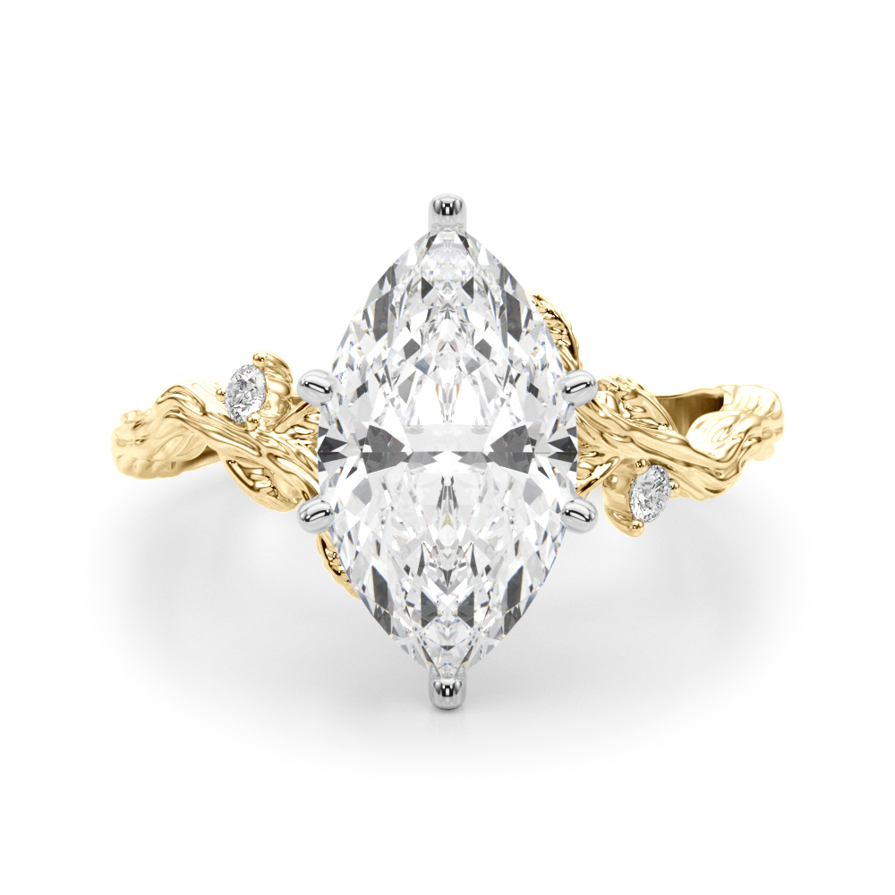 Nirosetta Lab-Created 6 Prong Set Diamond Ring