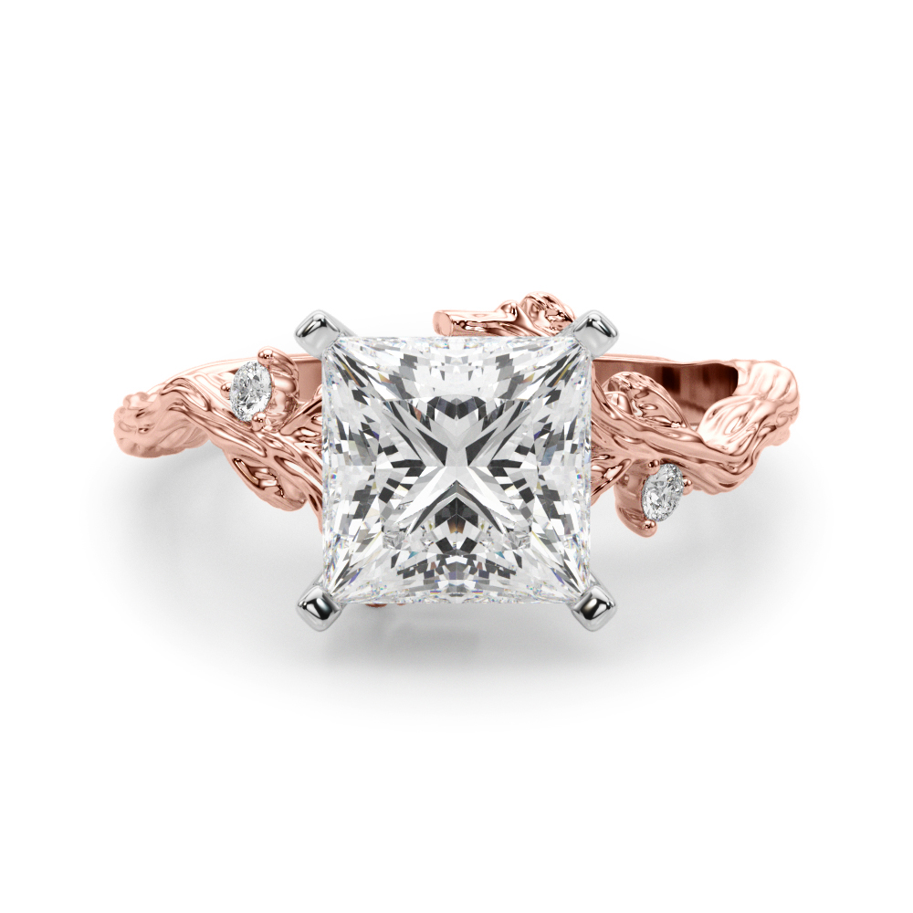 Nirosetta Lab-Created 4 Prong Set Diamond Ring