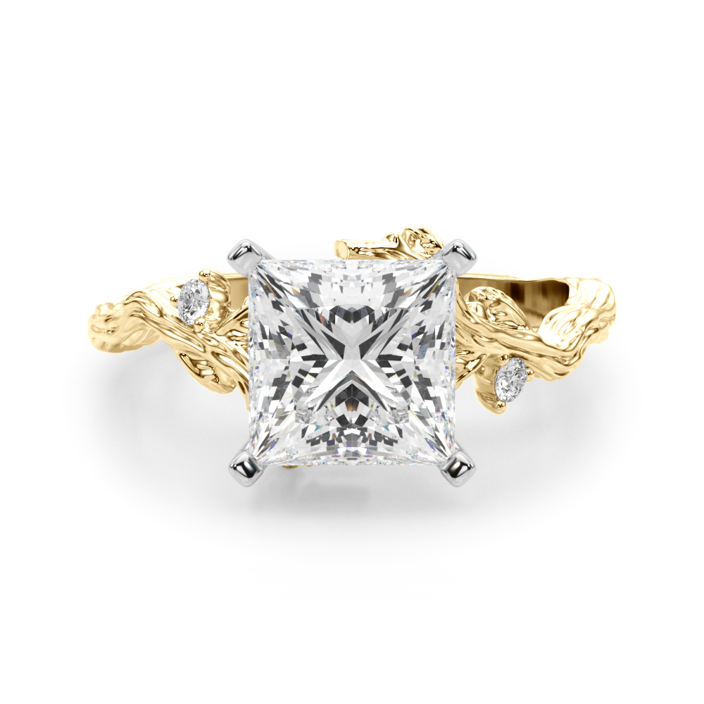 Nirosetta Lab-Created 4 Prong Set Diamond Ring