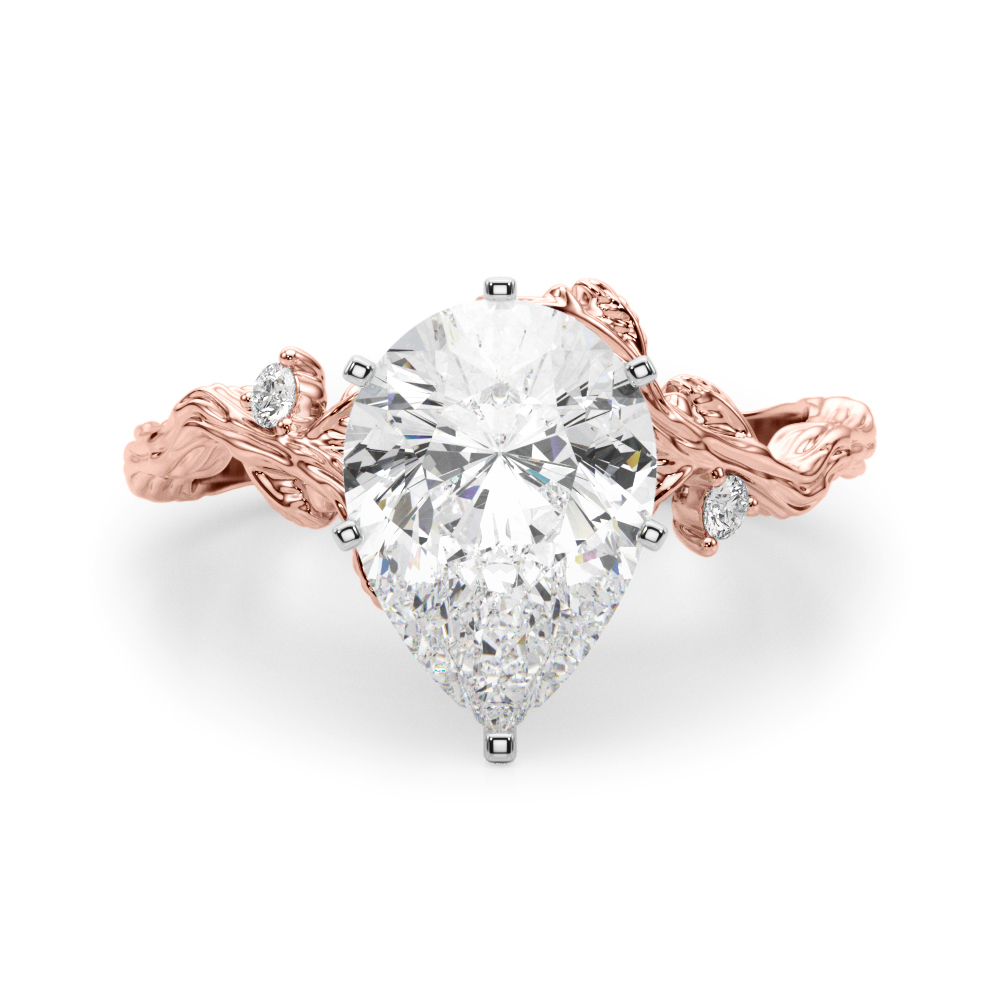 Nirosetta Lab-Created 6 Prong Set Diamond Ring