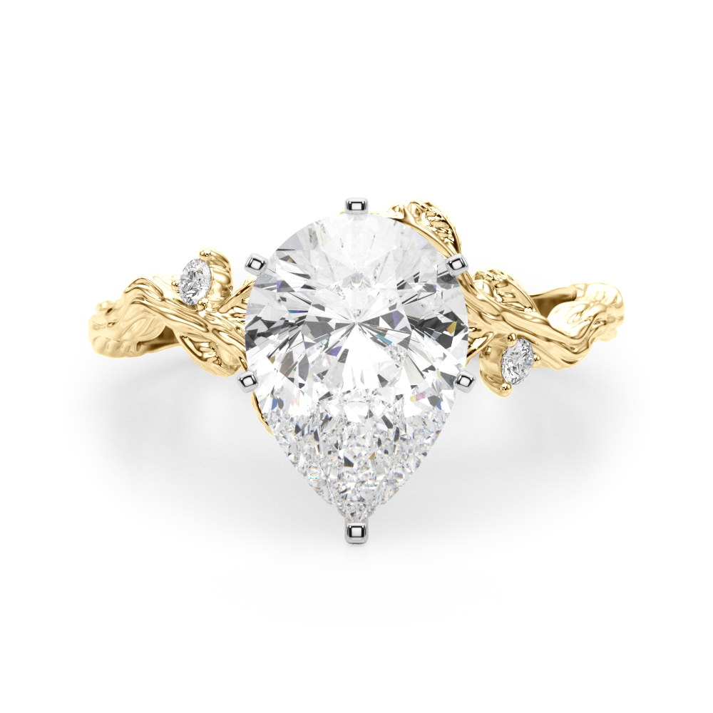 Nirosetta Lab-Created 6 Prong Set Diamond Ring