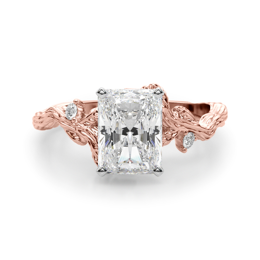 Nirosetta Lab-Created 4 Prong Set Diamond Ring