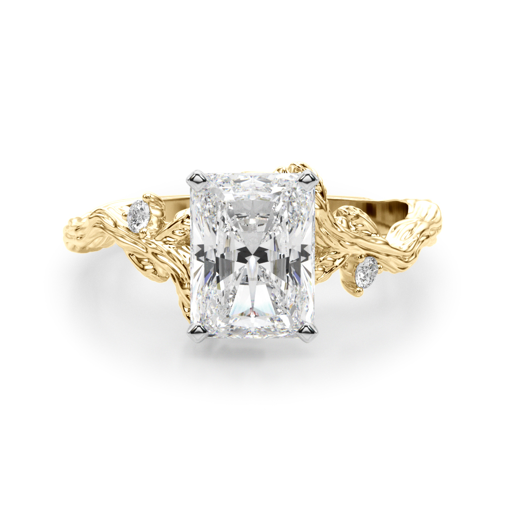 Nirosetta Lab-Created 4 Prong Set Diamond Ring