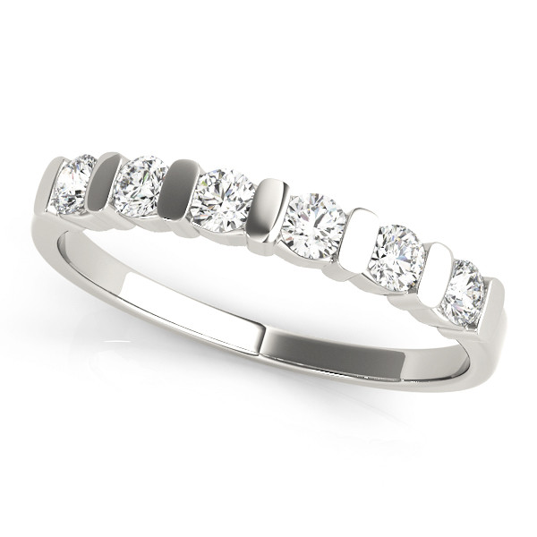 0.33 Ct Lab-Created Round Cut  Diamond Rings in 9K White Gold