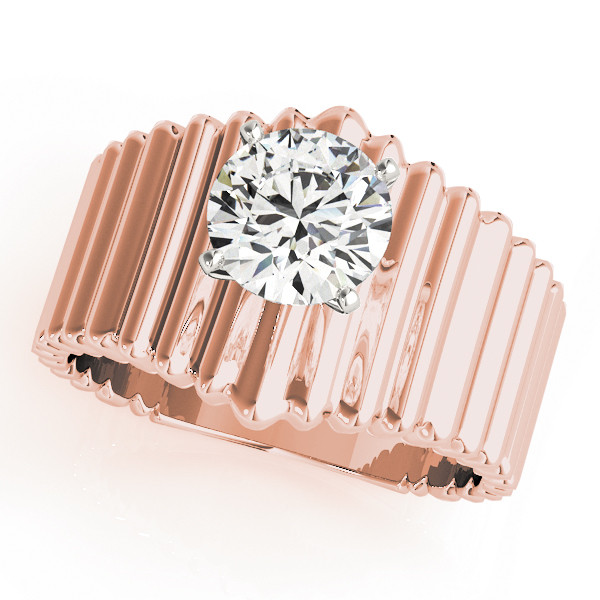 Oliue Natural 4 Prong  Diamond Ring