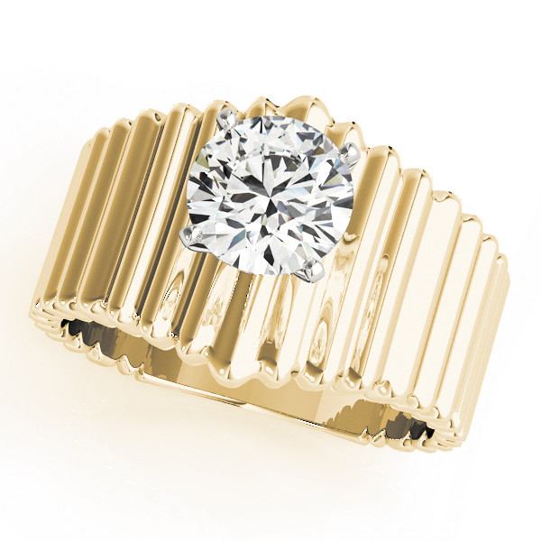 Oliue Natural 4 Prong  Diamond Ring