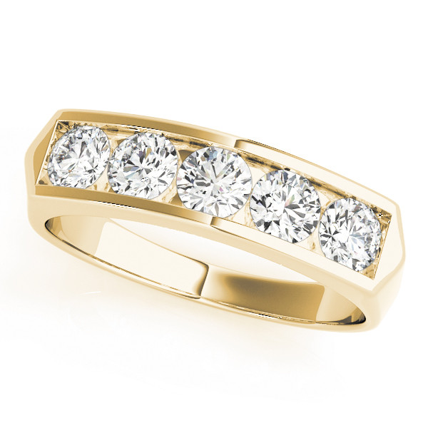 0.87 Ct Lab-Created Round Cut Summit  Diamond Rings in 9K White Gold