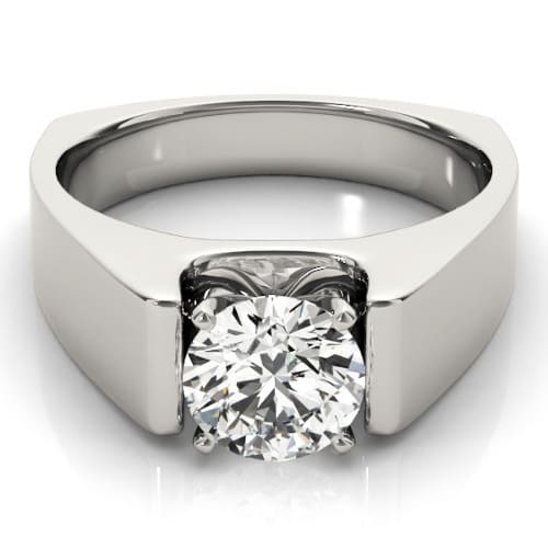 0.2 Ct Natural Round Cut Orofoise  Solitaire Diamond Rings in Silver 925