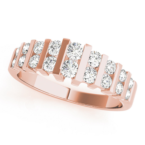 Natural Bar-Set Diamond Ring