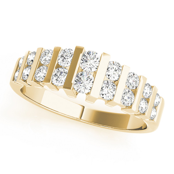 Natural Bar-Set Diamond Ring