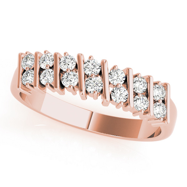 Natural Bar-Set Diamond Ring