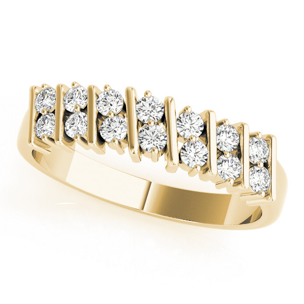 Natural Bar-Set Diamond Ring