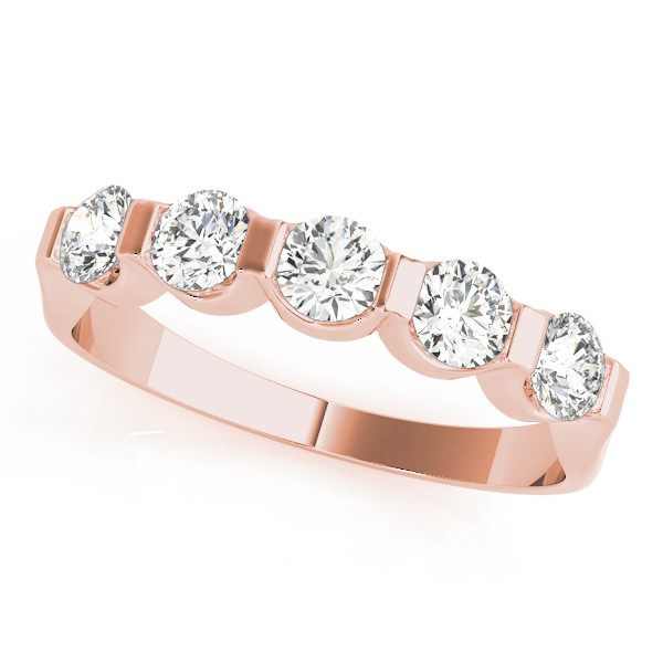Natural Bar-Set Diamond Ring