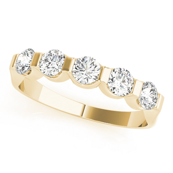 Natural Bar-Set Diamond Ring