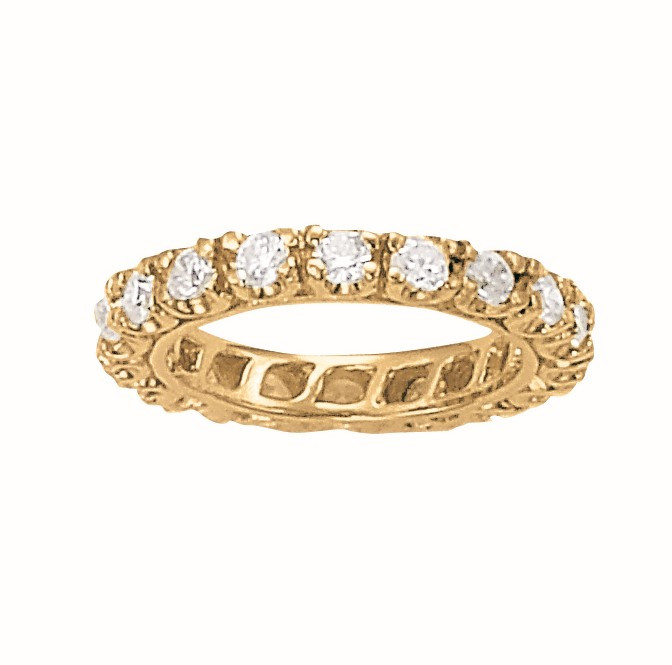 1.5 Ct Lab-Created Round Cut Elia  Diamond Rings in 9K White Gold