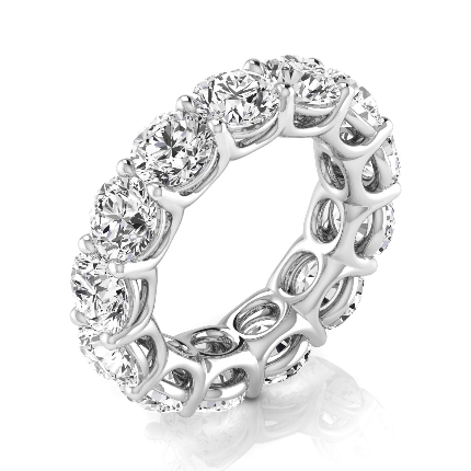 1.9 Ct Lab Grown Round Cut Khalani  Diamond Rings in 9K White Gold