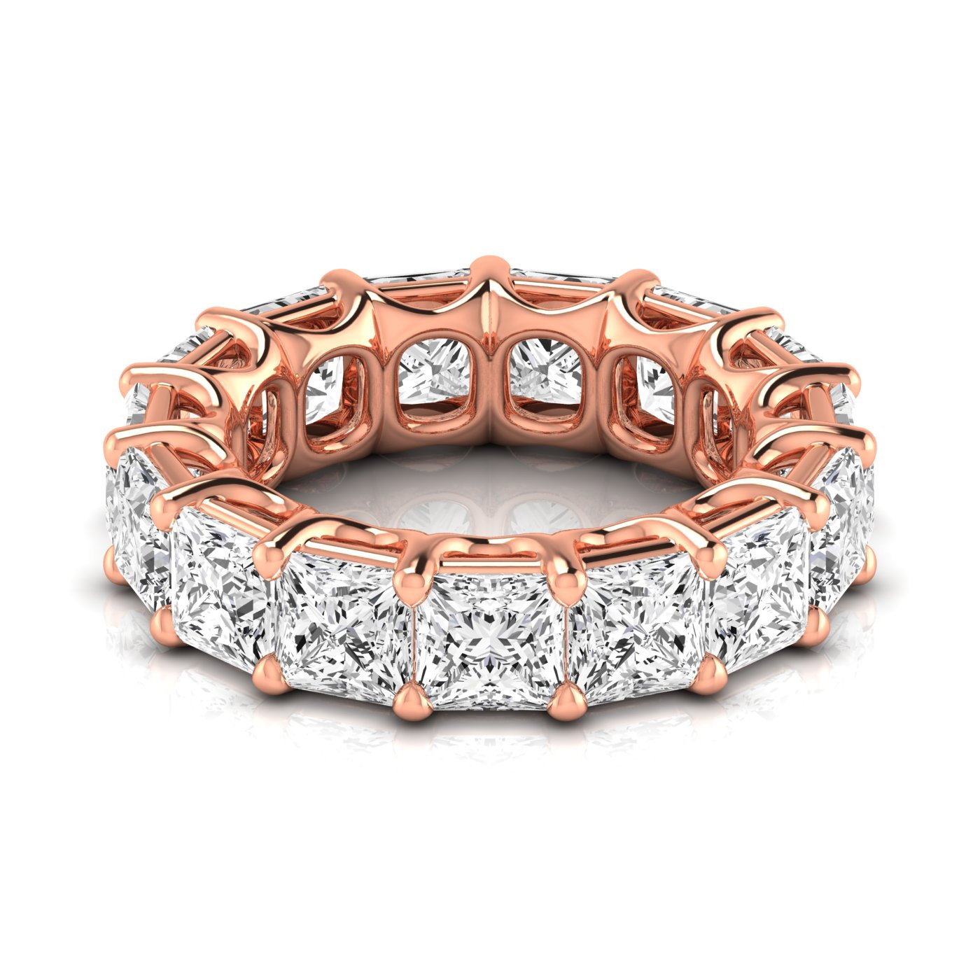 Rosalina 2.20 - 9.35 Carat 4 Prong Eternity Diamond Ring | Sunshine Diamonds