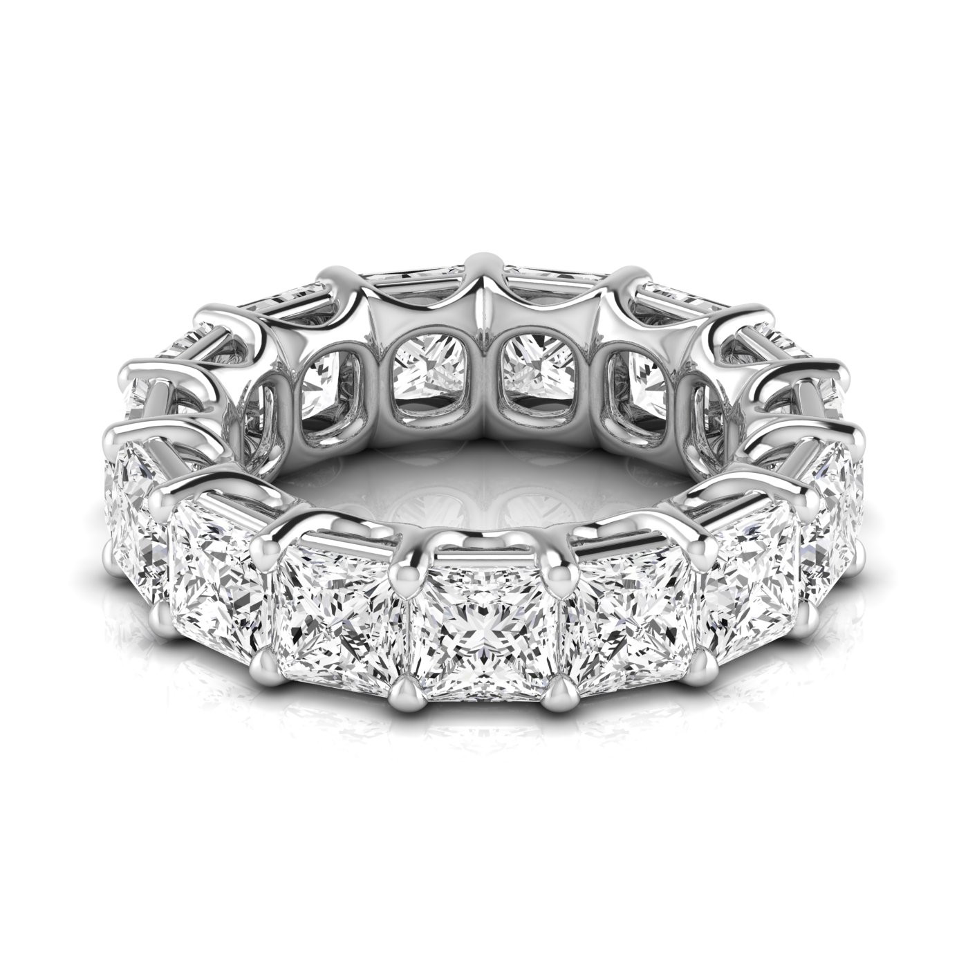 Rosalina 2.20 - 9.35 Carat 4 Prong Eternity Diamond Ring | Sunshine Diamonds