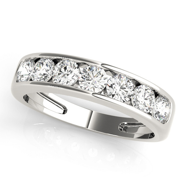 0.62 Ct Lab Grown Round Cut Jenaiah  Diamond Rings in 9K White Gold